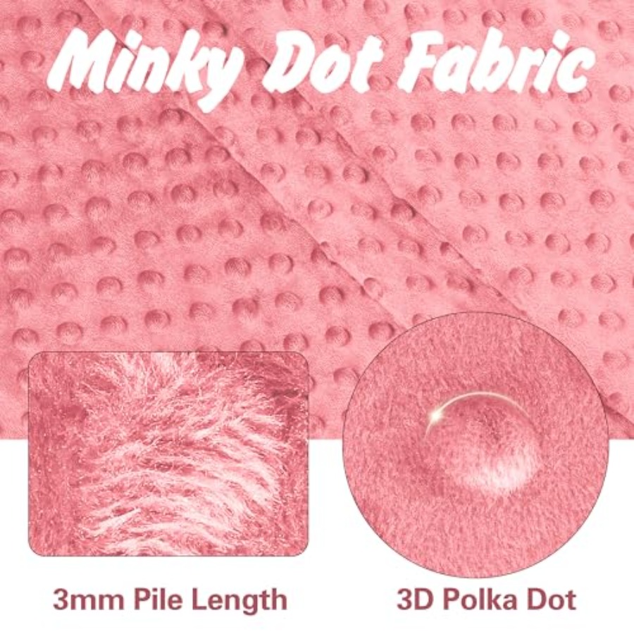 Minky Dot Fabric by The Yard x - Baby X Clothing บทวิจารณ์และราคา