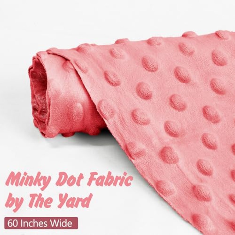 Minky Dot Fabric by The Yard x - Baby X Clothing บทวิจารณ์และราคา