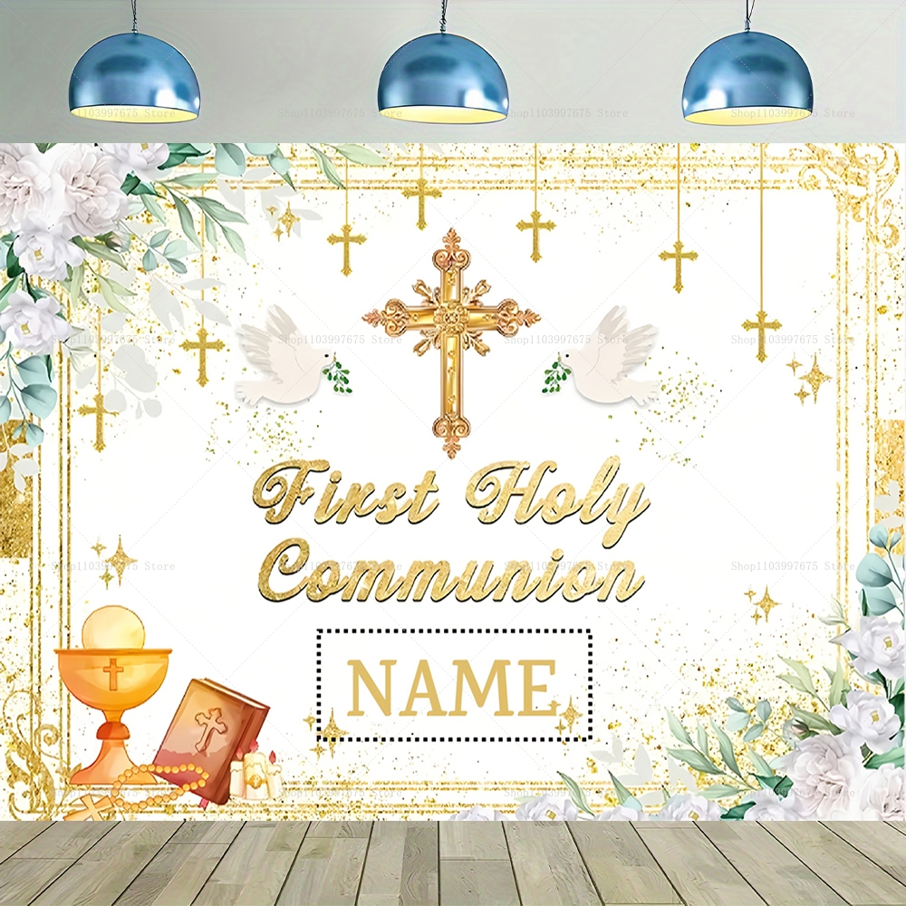 Custom Boy Girl First Holy Com - Baby Clothing Easter บทวิจารณ์และราคา