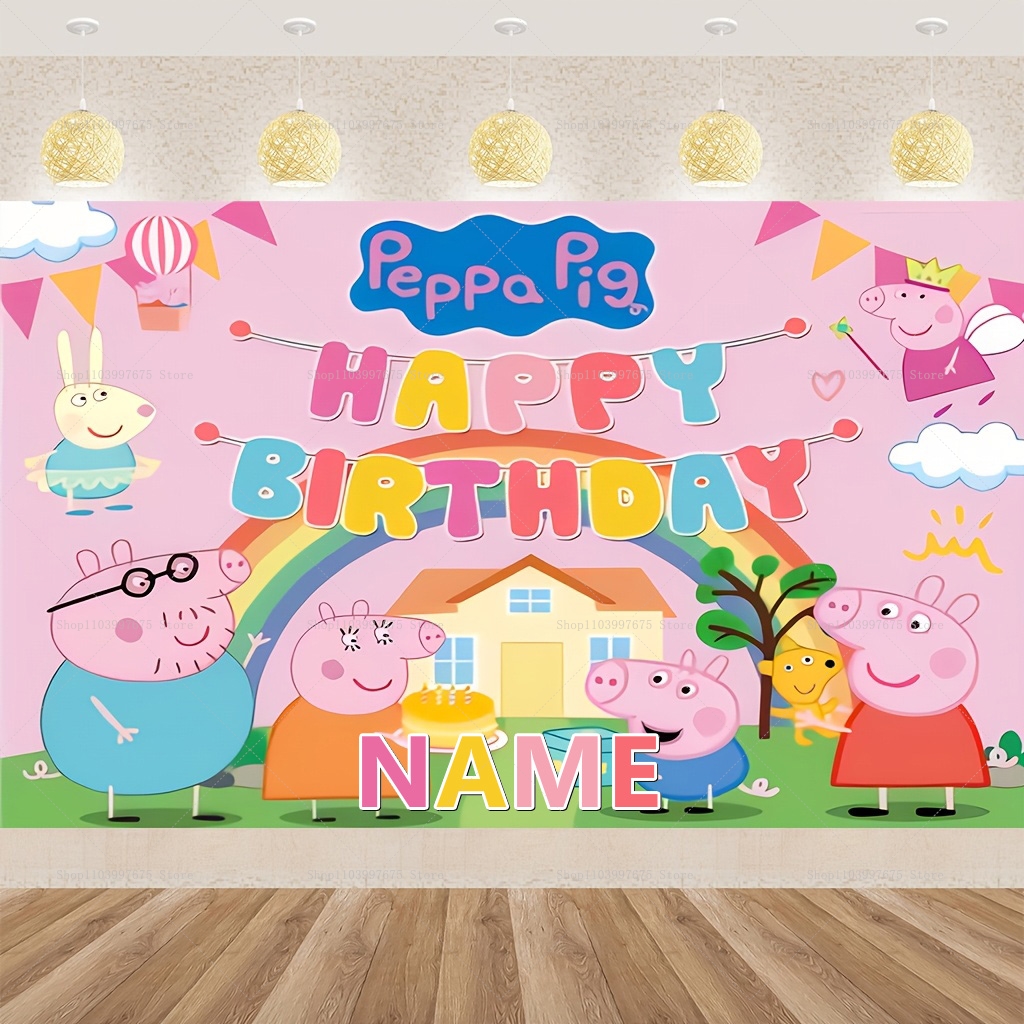 Custom Name Cartoon Peppa Pig  - Baby Clothing Easter บทวิจารณ์และราคา