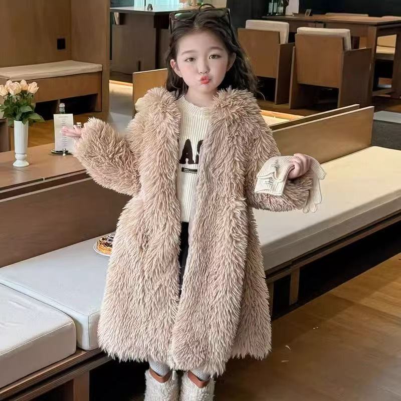 AutumnWinter Girls Fur Coat Ba - Baby X Clothing บทวิจารณ์และราคา