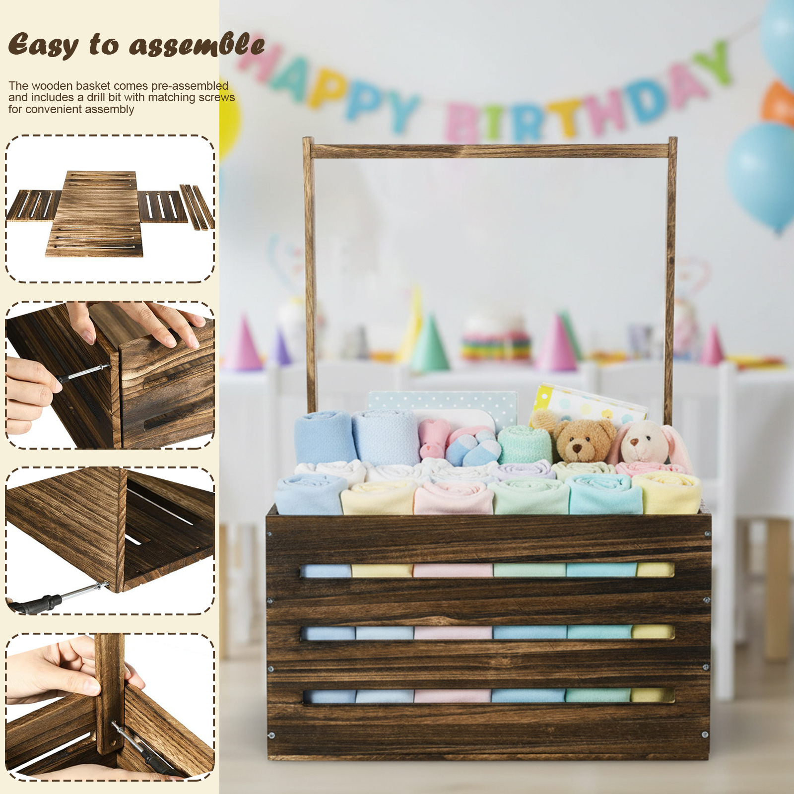 Baby Clothing Wooden Storage B - Baby X Clothing บทวิจารณ์และราคา