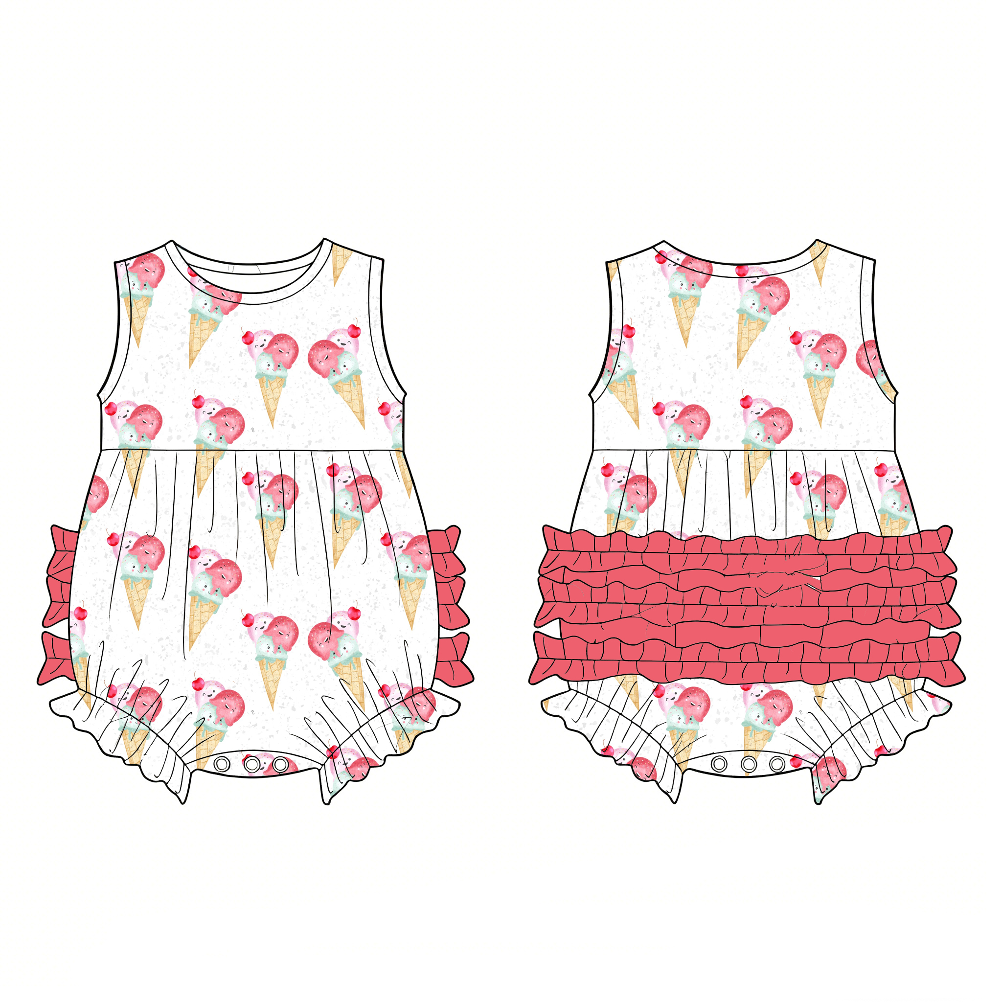 Baby Girls Clothing Cute Print - Baby X Clothing บทวิจารณ์และราคา