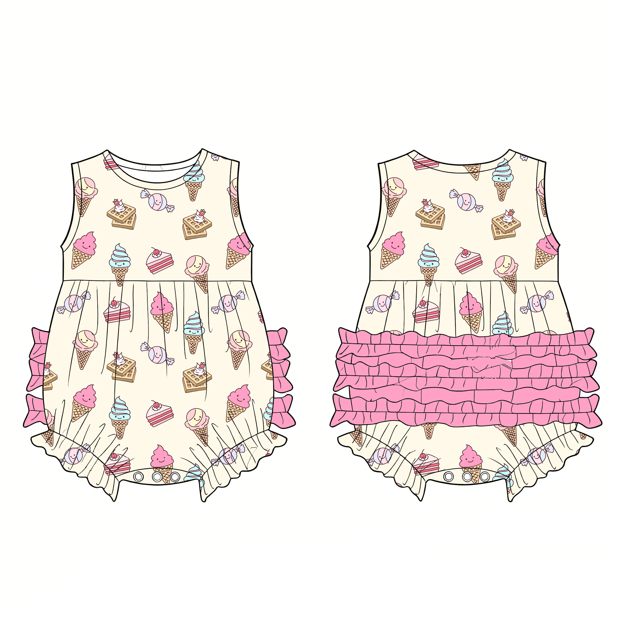 Baby Girls Clothing Cute Print - Baby X Clothing บทวิจารณ์และราคา