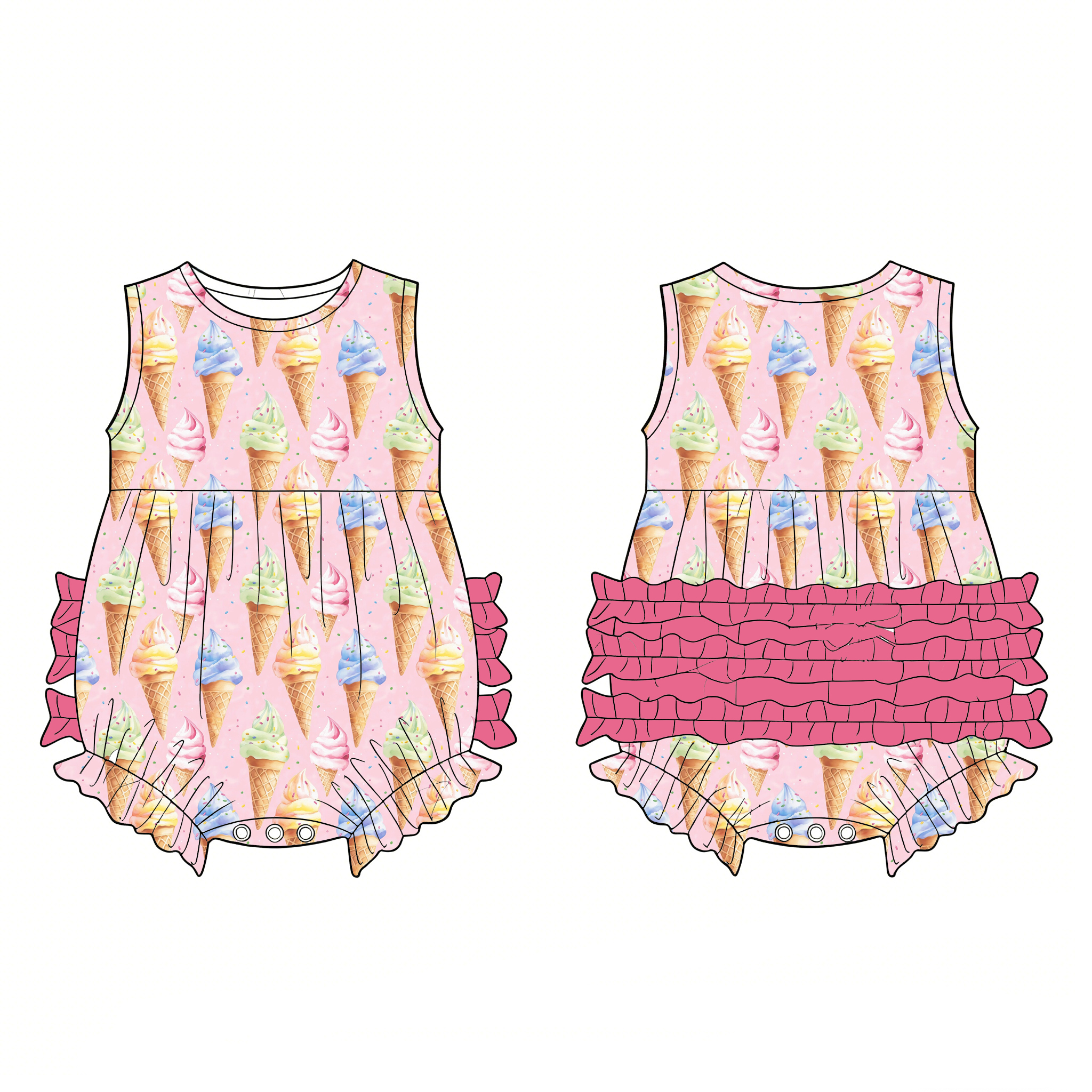 Baby Girls Clothing Cute Print - Baby X Clothing บทวิจารณ์และราคา