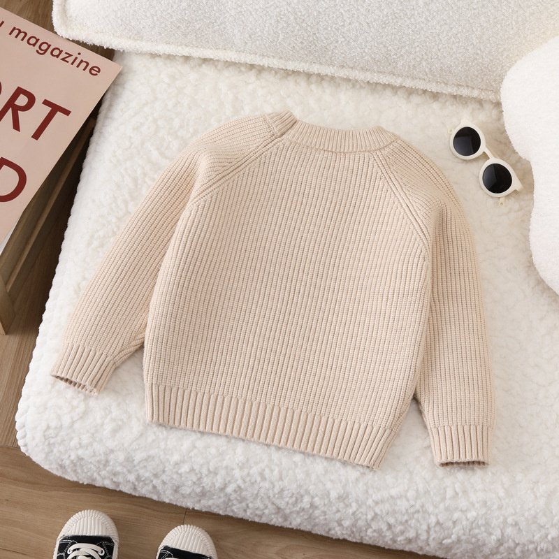 Boys Girls Knit Sweaters Child - Baby Clothing Jumpers บทวิจารณ์และราคา