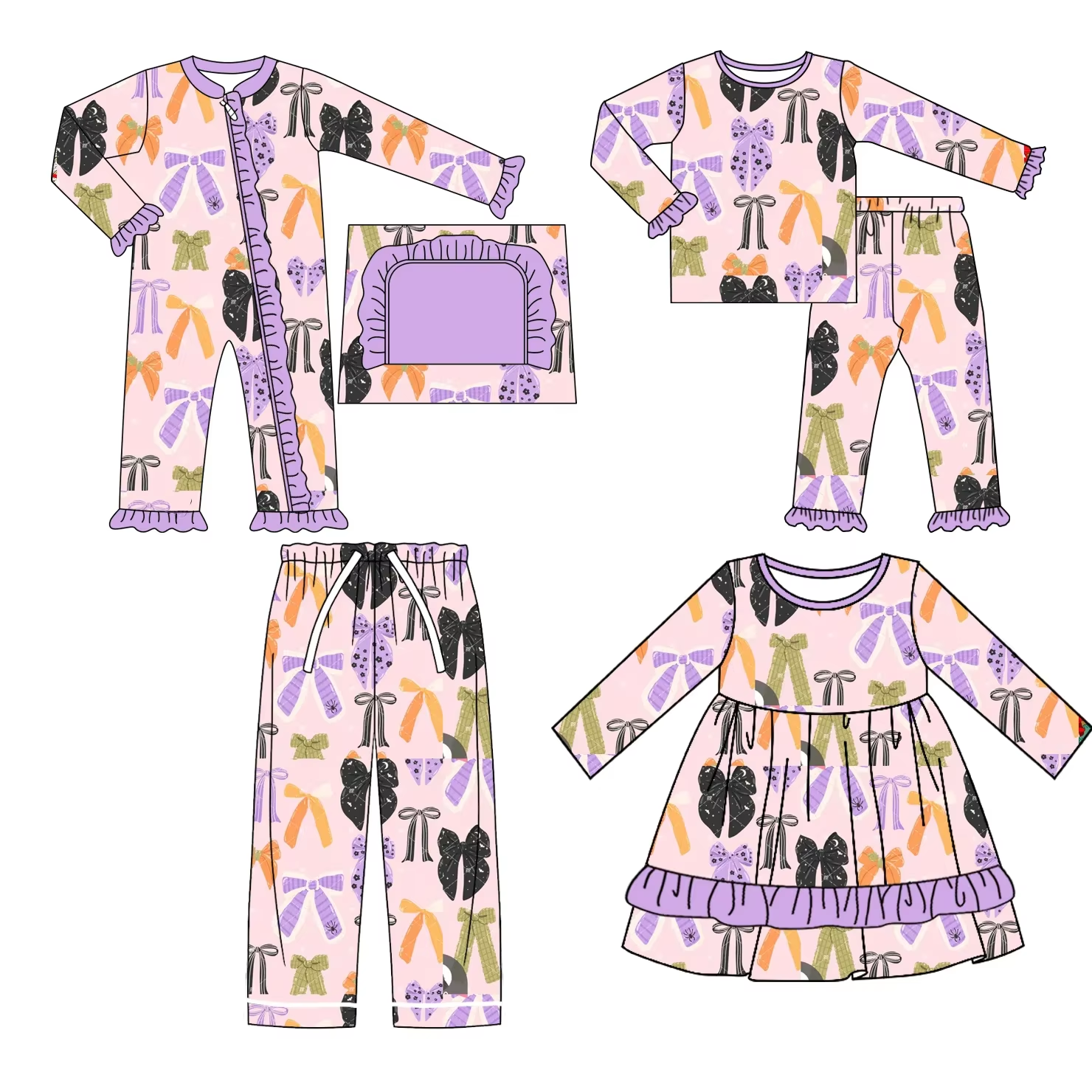 Halloween Girls Long Sleeve La - Baby X Clothing บทวิจารณ์และราคา
