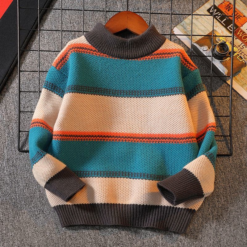 Boys Knitted Sweater New Winte - Baby Clothing Jumpers บทวิจารณ์และราคา