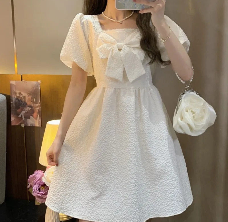 Casual Puff Sleeve Fairy Dress - Baby X Clothing บทวิจารณ์และราคา