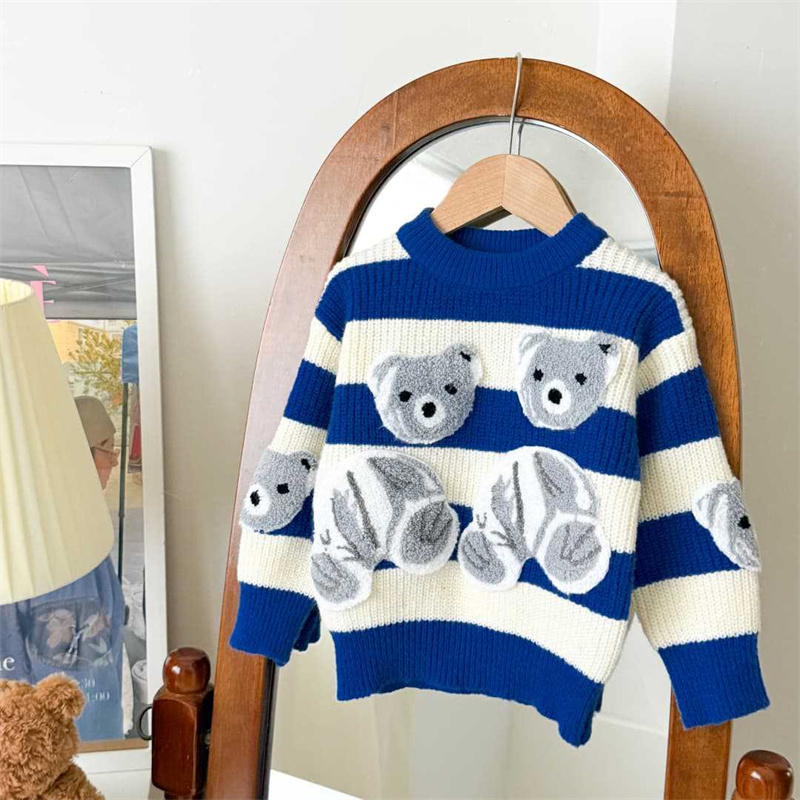 Children's Warm Sweaters Boys  - Baby Clothing Jumpers บทวิจารณ์และราคา