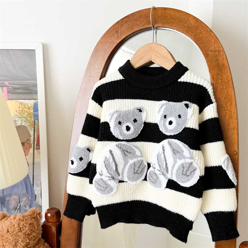 Children's Warm Sweaters Boys  - Baby Clothing Jumpers บทวิจารณ์และราคา